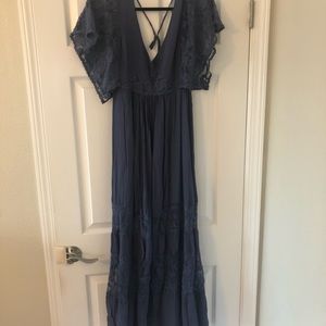 Tobi purple lace boho maxi dress 💜